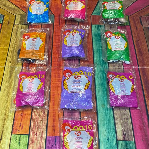 TY Beanie Baby Kids Meal Vintage Plush Animal Toys